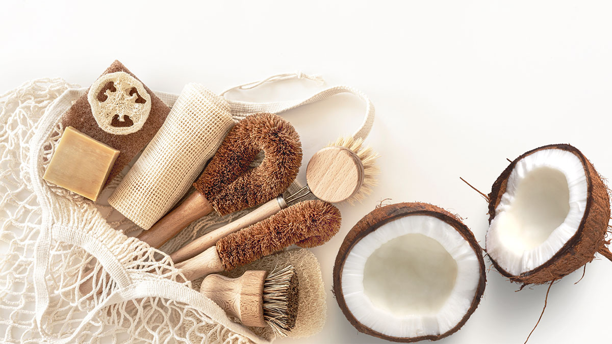home care products with coconut