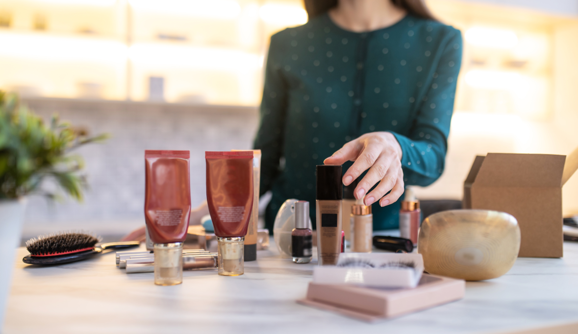 Online workshop demontration beauty products